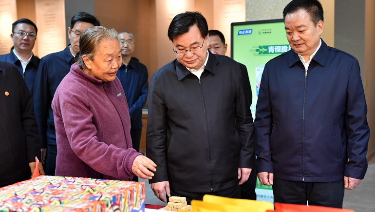 西藏·甘肃工作座谈会在拉萨进行，两省区辅导莅临南宫电子游戏青稞调查